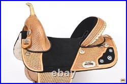 HILASON Western Horse Treeless Trail Barrel Saddle American Leather for Horses