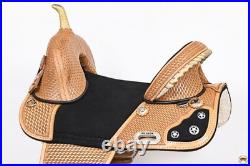 HILASON Western Horse Treeless Trail Barrel Saddle American Leather for Horses