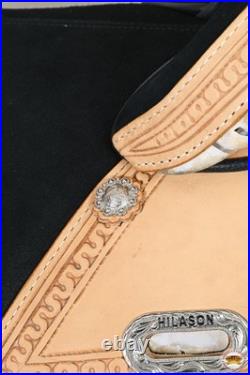 HILASON Western Horse Treeless Trail Saddle Genuine American Leather for