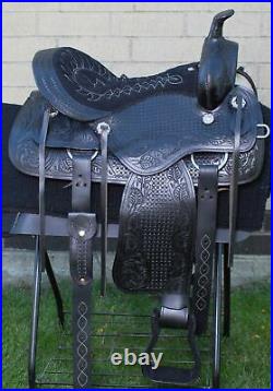 HORSE SADDLE WESTERN USED TRAIL RIDER LEATHER TACK 15 16 17 18 in