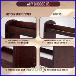 HOTCAN Pine Wood Saddle Rack Ideal Saddle Stand for Western Horse Gear and Hor
