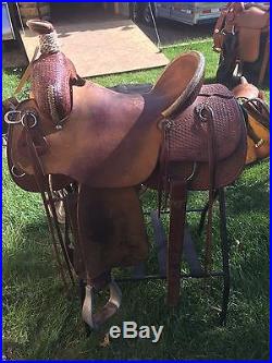 HR Roping Custom Made 15 1/2 Ranch Western Saddle Frisco, Texas