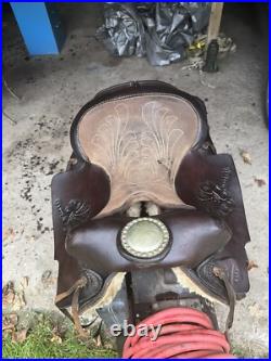 H King Saddle Western Saddle 14.5