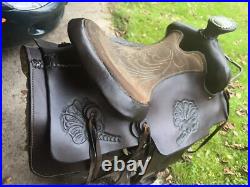 H King Saddle Western Saddle 14.5