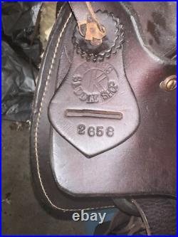 H King Saddle Western Saddle 14.5