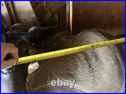 H King Saddle Western Saddle 14.5