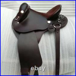 Half breed saddle cubraicho leather with drum dye finished Size 16 1718 inch