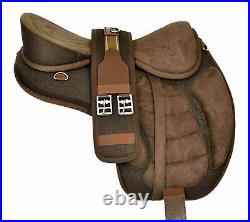 Hand Made English Freemax Horse Equine Synthetic Treeless Saddle With Stirrups