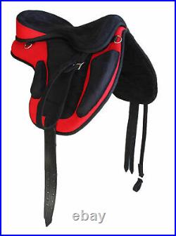 Hand Made English Freemax Horse Equine Synthetic Treeless Saddle With Stirrups