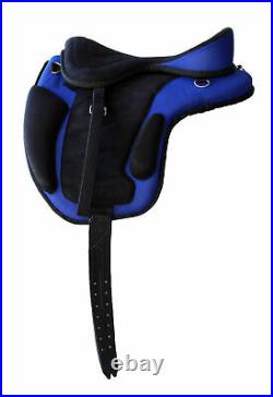 Hand Made English Freemax Horse Equine Synthetic Treeless Saddle With Stirrups