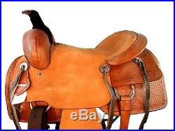 Hand Made Leather Roping Western Saddle Ranch Roper Saddle 15 16 17