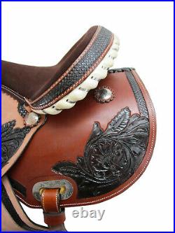 Hand Made Western Saddle 15 16 17 18 Pleasure Horse Leather Barrel Racing Tack