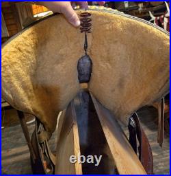 Hand-tooled Circle Y All Around Saddle 15 Seat