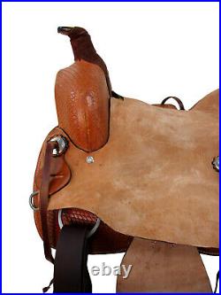 Handmade Western Roping Saddle 15 16 17 18 Pleasure Ranch Roper Horse Tack Set