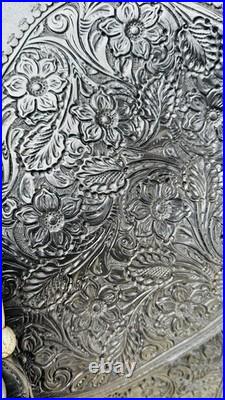 Harris Western Show Saddle Size 16 Black Leather Western Horse Tack