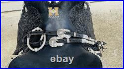 Harris Western Show Saddle Size 16 Black Leather Western Horse Tack