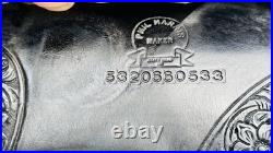 Harris Western Show Saddle Size 16 Black Leather Western Horse Tack