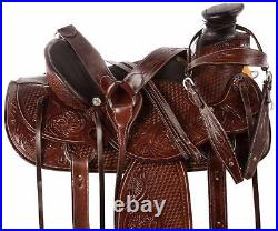 Heavy Duty Wade Tree Roping Ranch Cowboy Western Leather Horse Saddle 10 18