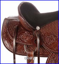 Heavy Duty Wade Tree Roping Ranch Cowboy Western Leather Horse Saddle 10 18