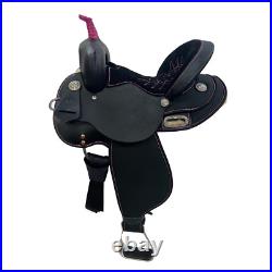 High Horse 12 Wide Fit Mercury Cordura Saddle With Pink Stitching 6931-p308-05