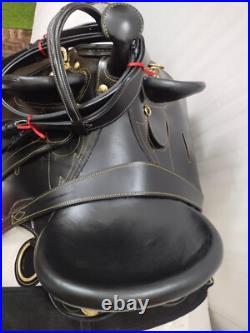 High Quality Australian Stock Leather Horse Tack Saddle All Accessories Size 12