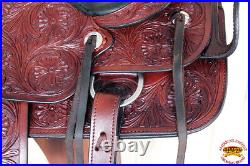 Hilason Custom Designed Rare Western Trick Riding Saddle Mahogany