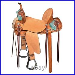 Hilason Gaited Western Trail Pleasure Endurance Horse Saddle Tan