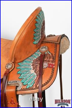 Hilason Gaited Western Trail Pleasure Endurance Horse Saddle Tan