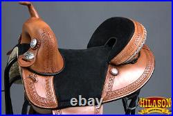Hilason Western Horse Treeless Trail Barrel Saddle American Leather