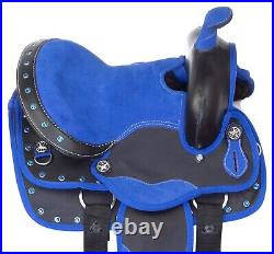 Horse Pony Saddle Western Trail Barrel Show Child Synthetic Tack Pad 10 12 13