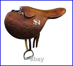 Horse Racing Riding Saddle Tack Stirrups Wade Trail Leather Roping Farm