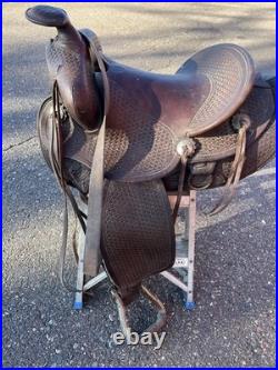 Horse Saddle 1878 Established Service British Saddlery Calvary Antique