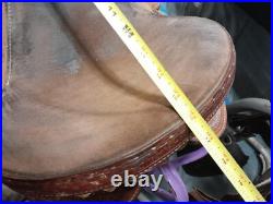 Horse Saddle-Charymane James Cactus Barrel Racing Saddle Full QH Bars