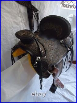 Horse Saddle Ranch Roping Wade Leather Western Roper Tree A Fork Work Trail Tack