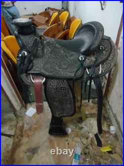 Horse Saddle Ranch Roping Wade Leather Western Roper Tree A Fork Work Trail Tack
