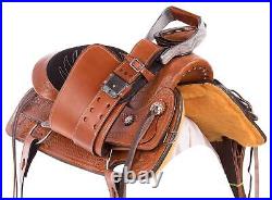 Horse Saddle Wade Tree A Fork Western Premium Leather Roping Ranch Work 10-18 KS