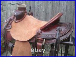 Horse Saddle Wade Tree A Fork Western Premium Leather Roping Ranch Work MOD/L163