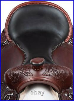 Horse Saddle Western Pleasure Trail Premium Tooled Leather Tack 15 16 17 18