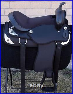 Horse Saddle Western Used Comfy Cush Trail Elite Cordura Tack 15 16 17