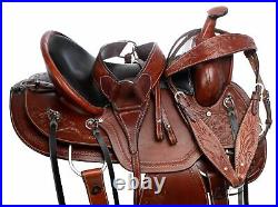 Horse Saddle Western Used Pleasure Trail Barrel Racer Leather Tack 15 16 17 18