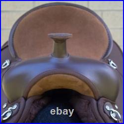 Horse Saddle Western Used Trail Barrel Classic Synthetic Tack 15 16 17 18