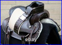 Horse Saddle Western Used Trail Gaited Custom Pro Leather Tack Set 15 16
