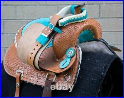 Horse Saddle Western Used Trail Riding Barrel Racer Show Leather Tack 12 13 14