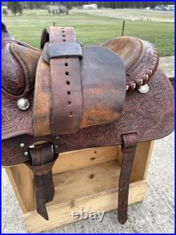 Horse Tack 15 1/2 Champion Turf Western Equitation Saddle