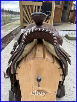 Horse Tack 15 1/2 Champion Turf Western Equitation Saddle