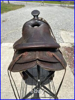 Horse Tack Antique 14 Veach Western Saddle