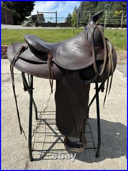 Horse Tack Antique 14 Veach Western Saddle