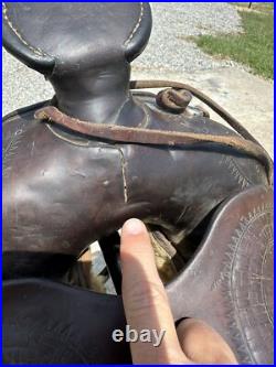 Horse Tack Antique 14 Veach Western Saddle