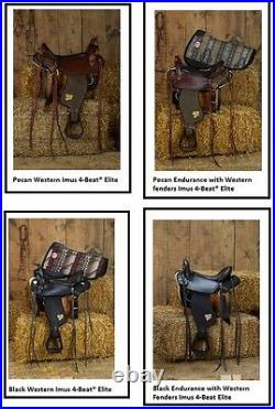 Imus 4-Beat Elite Gaited Saddle Designed for comfort for horses and riders