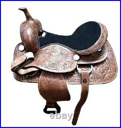International Western Leather Horse Saddle Brown